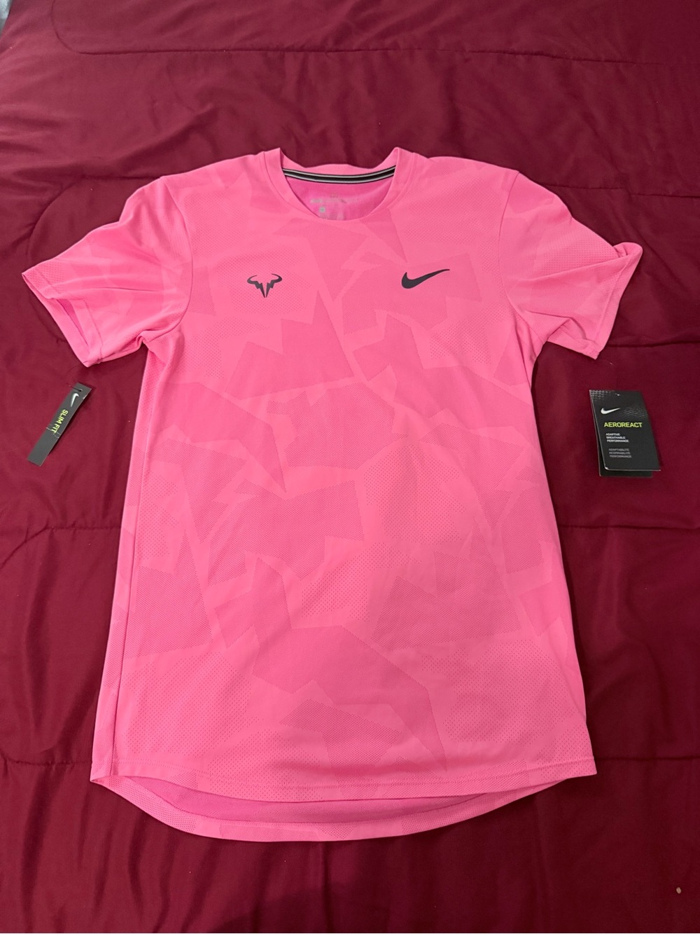 Nike Men’s Pink Short Sleeve Dri-FIT Tee